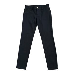 INC Womens Petite Size 2P Black Rayon Blend Knit Skinny Ankle Pants 26.5" Inseam